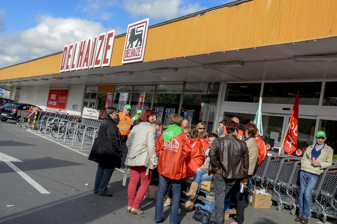 57 Delhaize-winkels Blijven Staken - Gazet Van Antwerpen