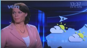 Weerpraatje loopt mis en dat is duidelijk te merken aan het gezicht van Jill