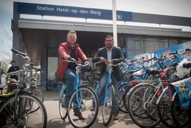 Blue-bikes schakelen versnelling hoger