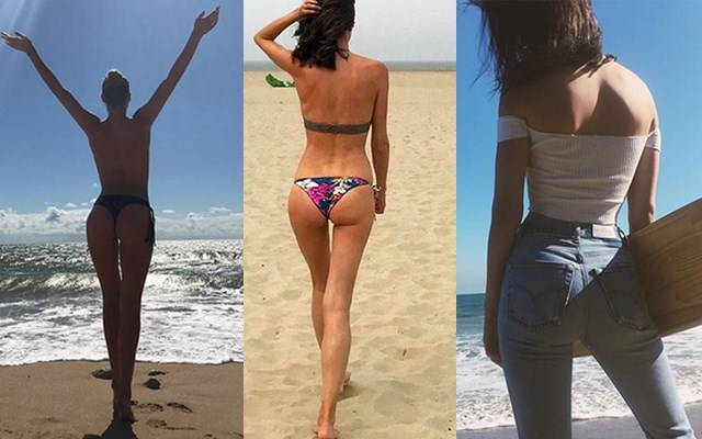 TREND. Sterren tonen foto's van hun billen op Instagram. Herken jij ze allemaal?
