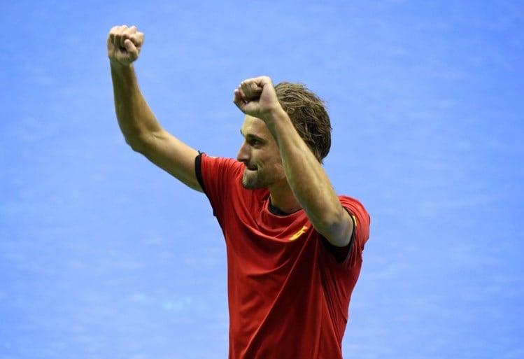 Goffin kent geen enkele moeite met tegenstander: België leidt met 2-0 in Davis Cup