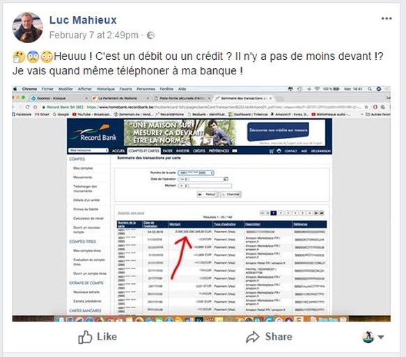 Belg ontdekt 2.000 miljard euro op zijn rekening: “Plots was ik de rijkste man ter wereld”