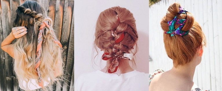 TREND. Draag eens een sjaal in je haar