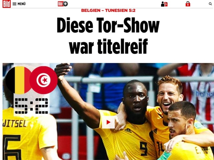 Rode Duivels maken indruk op wereldpers: “Een feest om naar te kijken”