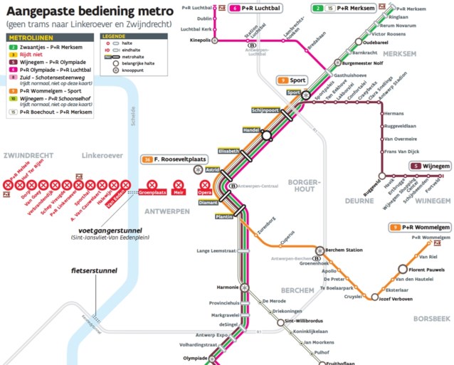 Herstellingen in premetro afgerond: opnieuw tramverkeer naar Linkeroever