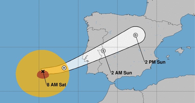 Orkaan Leslie trekt over Portugal, daarna is Spanje aan de beurt: “Mogelijk krachtigste storm sinds 1842”