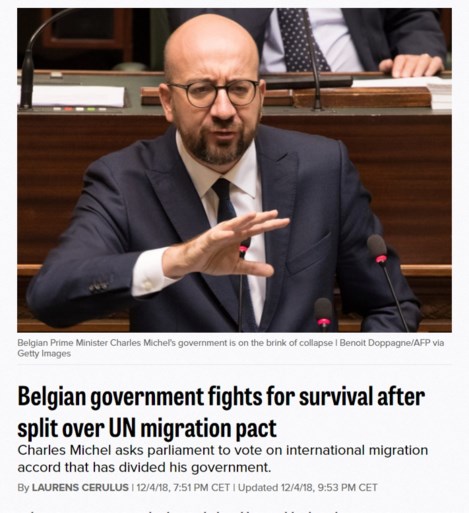 Regeringscrisis ook in het buitenland in het nieuws: “België op rand van instorten”