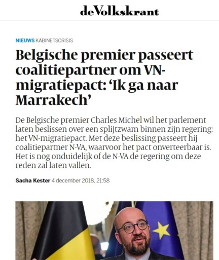 Regeringscrisis ook in het buitenland in het nieuws: “België op rand van instorten”