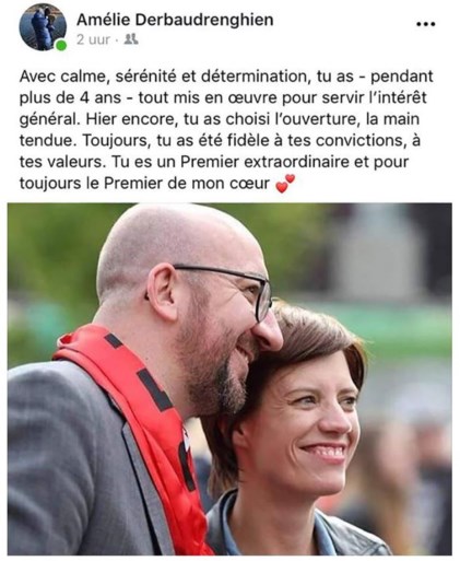Vriendin van Charles Michel op Facebook: "Altijd de ...