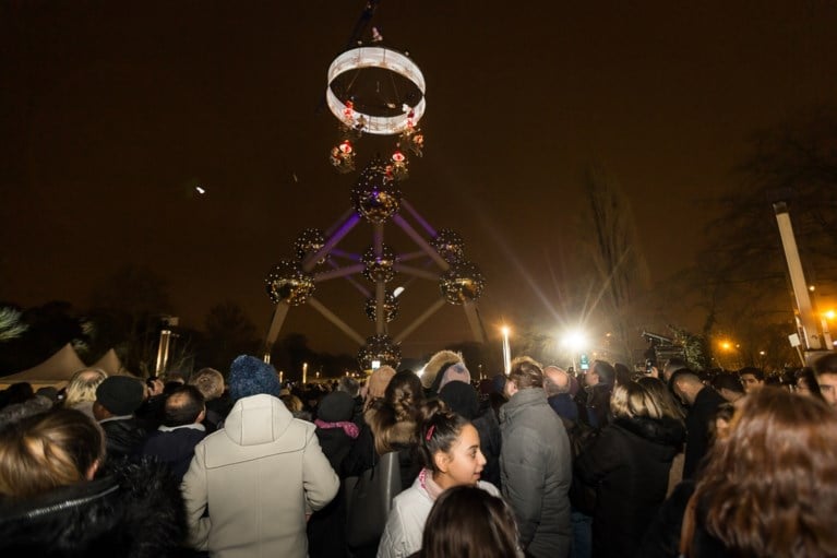 50.000 toeschouwers voor vuurwerk aan Atomium