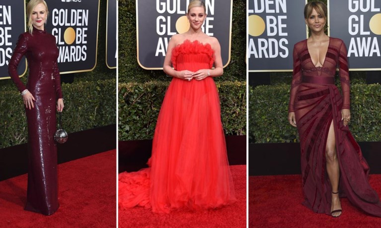 Beha’s bloot en strikken troef: BV-stylist spot trends op rode loper van de Golden Globes