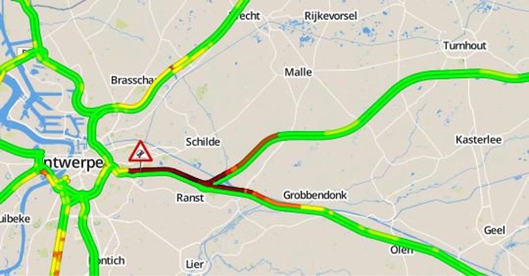 Ochtendspits in de war door ongevallen in Wommelgem en Mechelen-Zuid