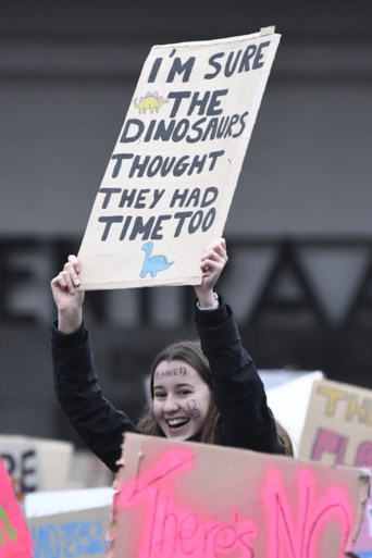 Recordaantal klimaatspijbelaars aanwezig in Brussel: “We blijven komen”