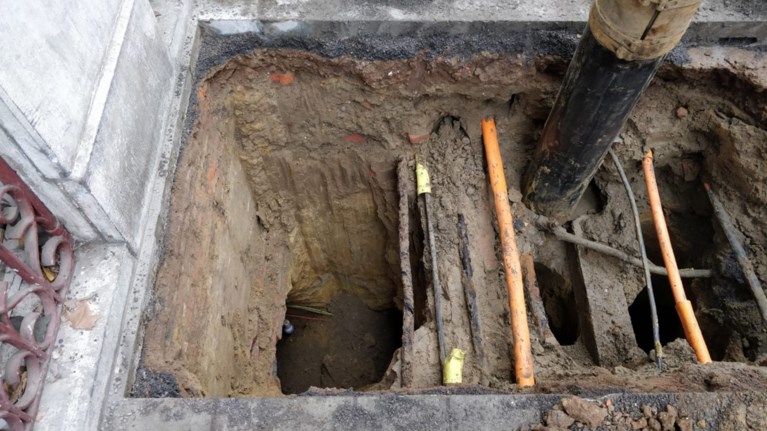 Bankkraak Belgiëlei: daders hingen zelfs lampje in tunnel