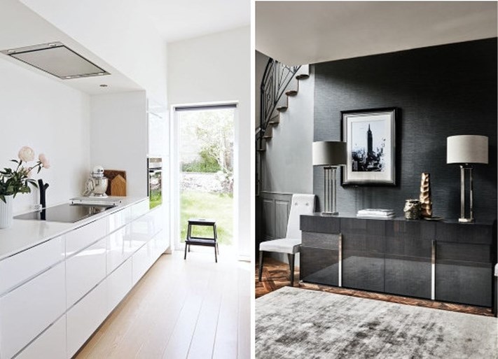 Spiegeltje, spiegeltje … hoogglans verovert het interieur