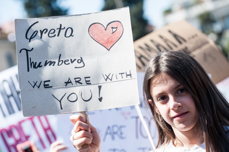 Duizenden protesteren met Greta Thunberg en Anuna De Wever in Rome