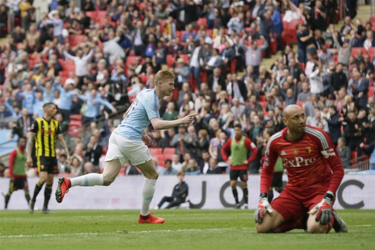 Manchester City wint nu ook FA Cup na demonstratie, De Bruyne is dankzij fenomenale invalbeurt Man van de Match