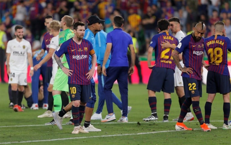 Valencia houdt Barcelona van vijfde bekerwinst op een rij