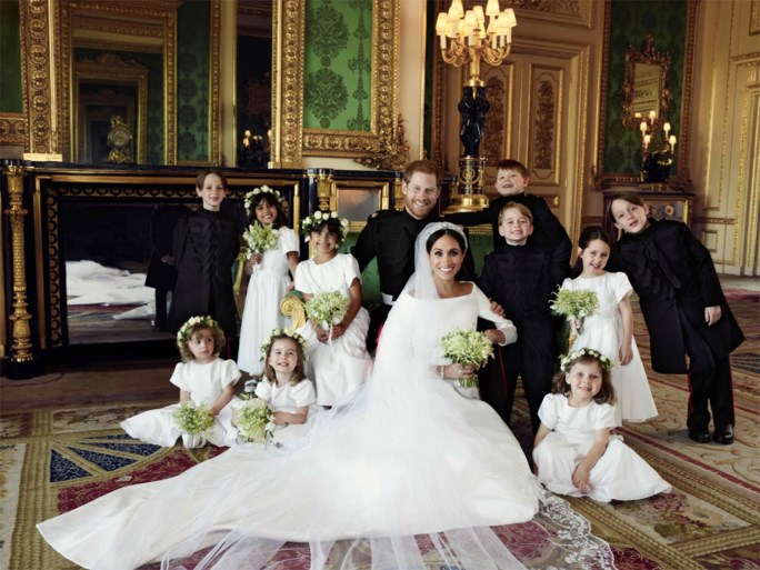 Privéfoto’s gelekt van huwelijk Prins Harry en Meghan Markle