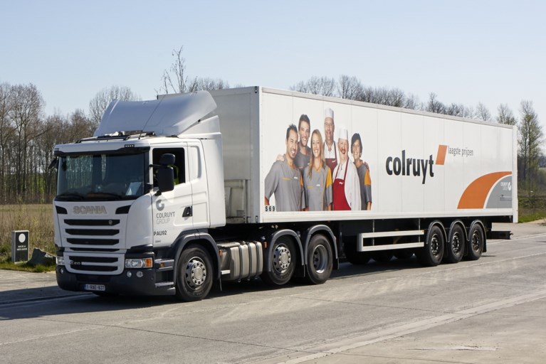 Afbeeldingsresultaat voor vrachtwagen colruyt