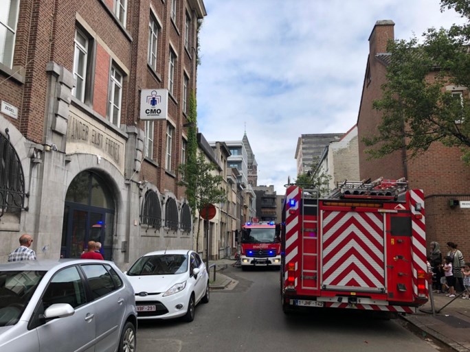 Brandweer rukt uit voor brand in kleedkamer