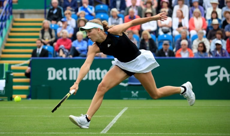Kirsten Flipkens niet voorbij Caroline Wozniacki, de titelverdedigster in Eastbourne