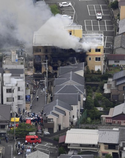 Dode en bijna veertig gewonden bij brand in Japanse animatiestudio
