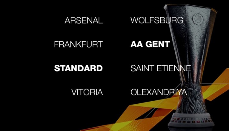 Weer prijs in Europa: Standard loot Arsenal in loodzware groep, AA Gent treft opnieuw Wolfsburg