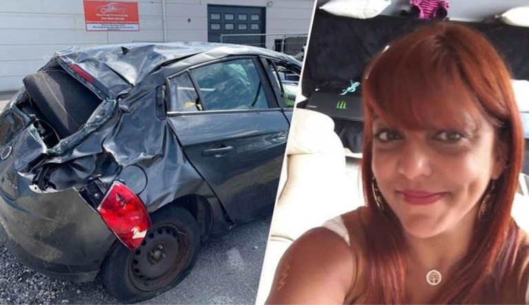 Marie zat tijdens hittegolf zes dagen geklemd in haar auto na ongeval, nu kan ze stilaan weer stappen