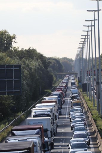 Defecte vrachtwagen zorgt voor kilometerslange file op E313