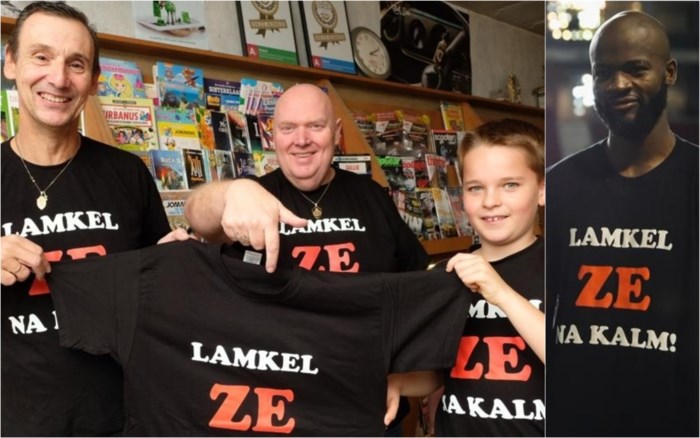 Ontwerper en verdeler Lamkel Zé-shirt apetrots: "Maar die ...