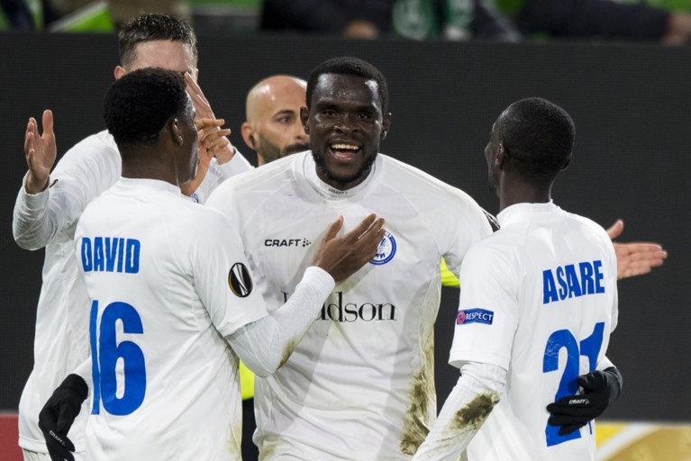AA Gent stunt in Wolfsburg en heeft Europees overwinteren zo goed als binnen