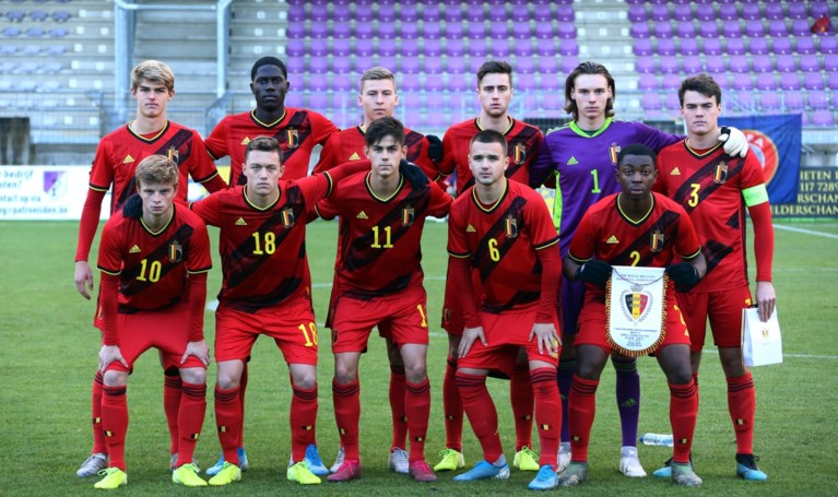 Belgische U19 met Vranckx (KV Mechelen) en Vaesen (Westerlo) met 9 op 9 naar Eliteronde EK