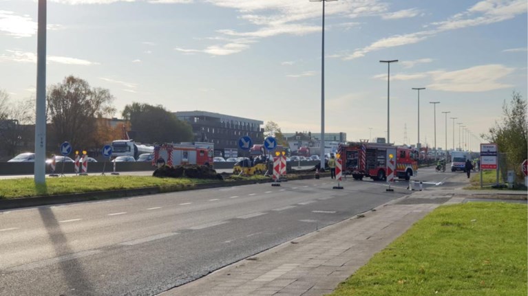 A12 richting Brussel even volledig afgesloten door gaslek
