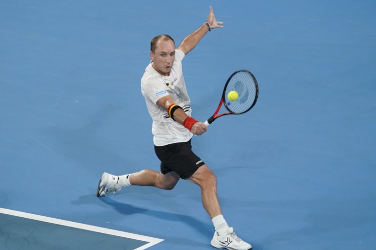 Belgen onder druk na verlies tegen Groot-Brittannië op ATP Cup
