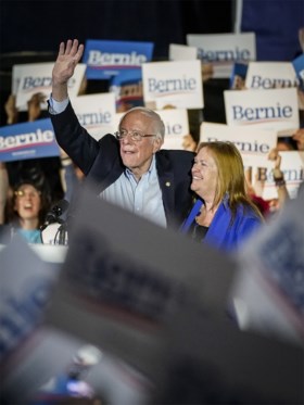 Ondanks conflict met machtige vakbond: Bernie Sanders op weg naar winst in Nevada