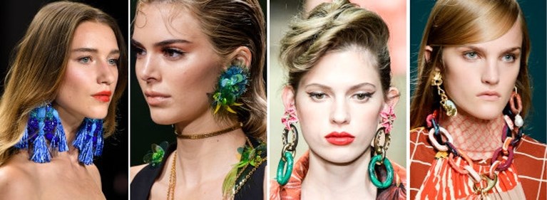 Grote schakels en asymmetrische oorbellen: zomerse juwelentrends op een rijtje