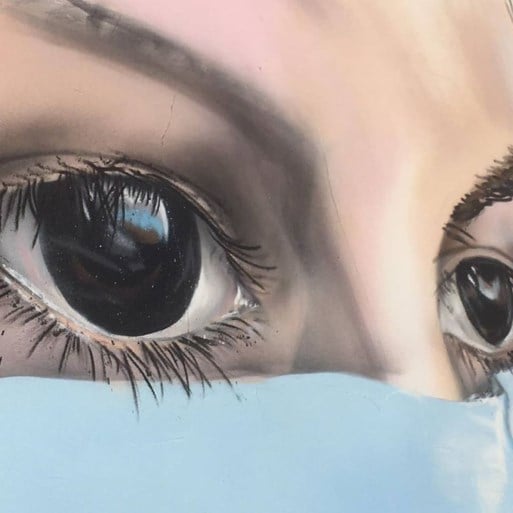 Hart voor zorg met mega-graffiti aan AZ Monica
