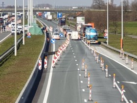 Verkeer op E19 aan grensovergang wordt gescheiden om ongevallen tegen te gaan