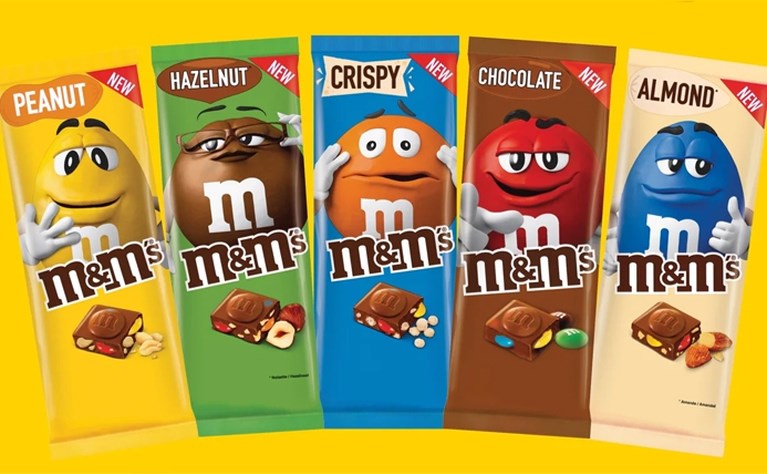 M&M’s lanceert chocoladerepen