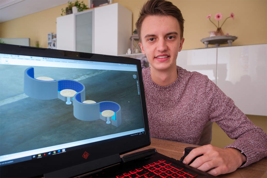 Niel student scores with ‘bubble’ construction in 3D print: … (Niel)