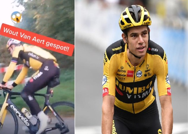Vaarwel Bianchi Wout Van Aert Test Zijn Nieuwe Fiets Op De Gazet Van Antwerpen Mobile