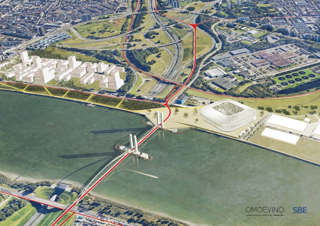 Antwerp will have a bicycle bridge over the Scheldt (Antwerp) by 2024