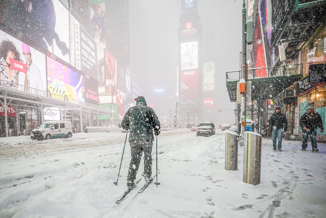 Antwerp in New York undergoes snow storm: “Corona is the e…