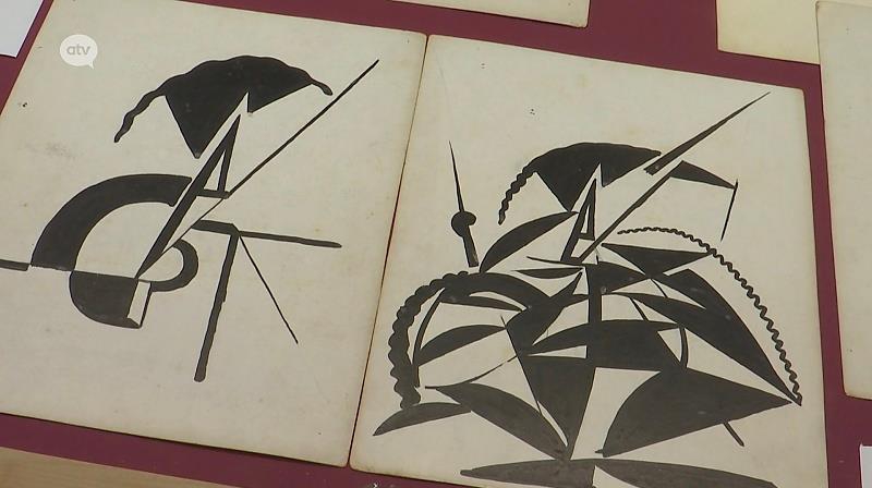 Originele ontwerpen ‘Bezette Stad’ van Paul Van Ostaijen te zien in De