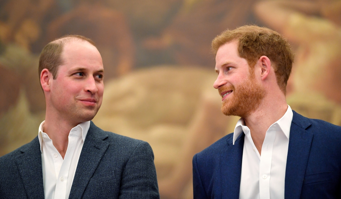 Harry and William only see each other for the first time …