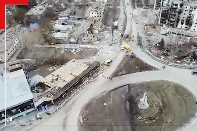 Dronebeelden Tonen Totale Vernieling In Borodianka Na Russische ...