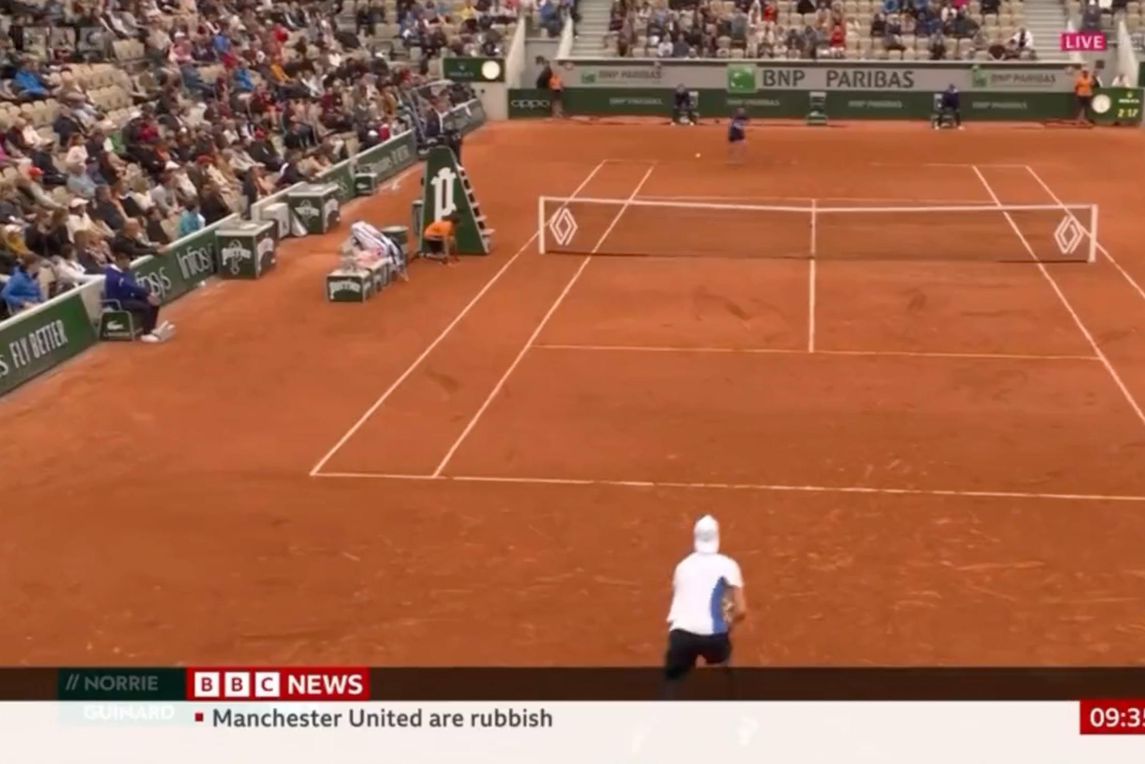 BBC moet excuses aanbieden na pijnlijke “fout van stagiaire” tijdens live-uitzending van Roland Garros