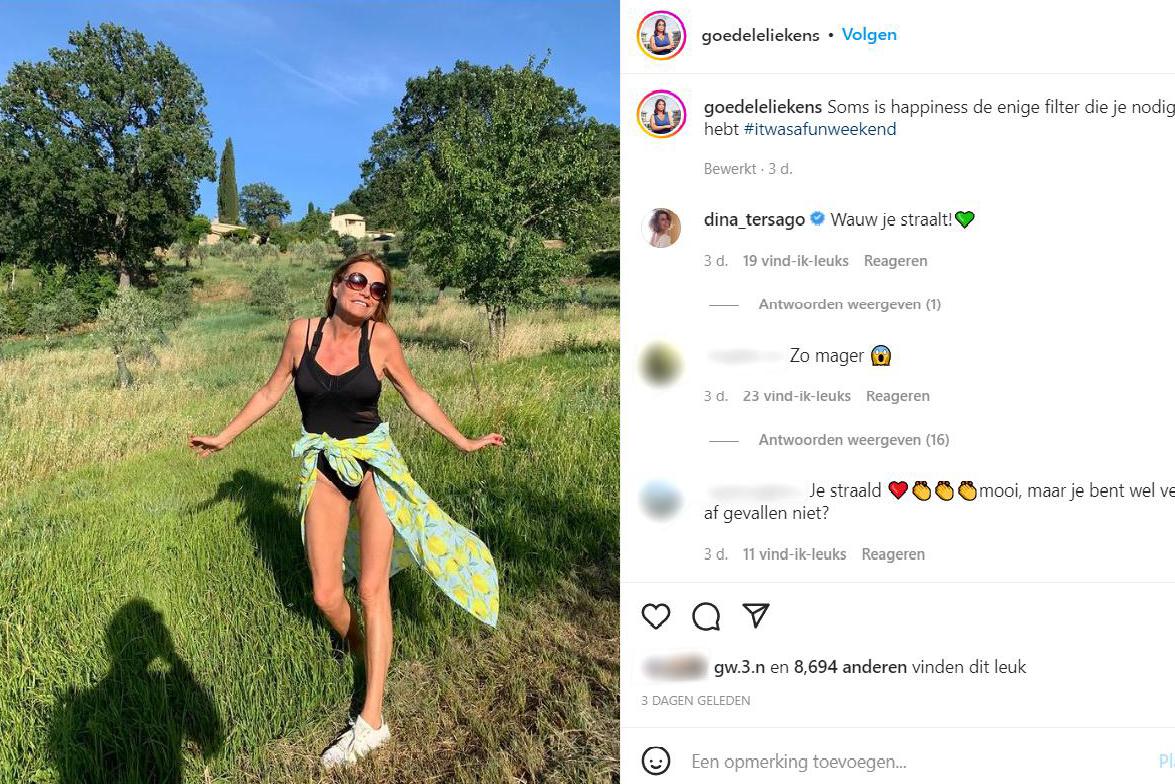 Goedele Liekens slachtoffer van bodyshaming door gewichtsverlies: “Zelfs vijfenzestigplussers doen aan deze vorm van online agressie”