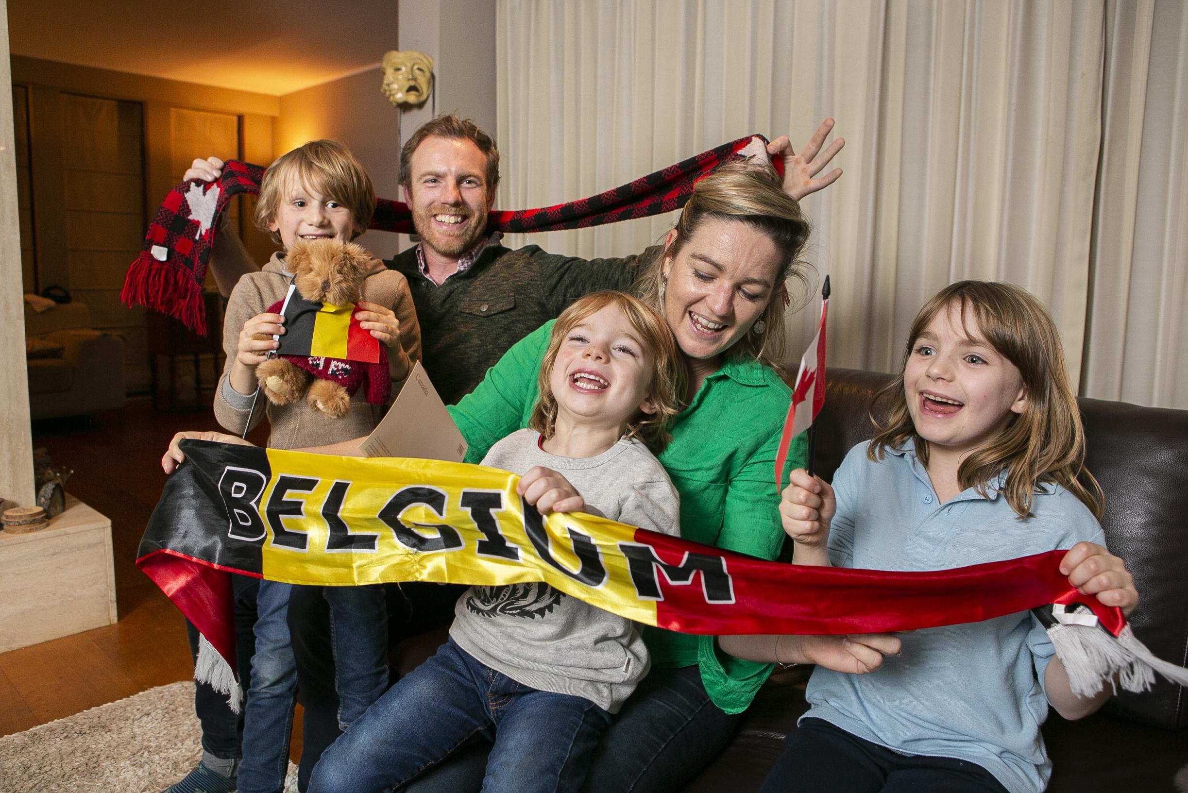 Antwerps-Canadees koppel supportert voor beide landen 100% op WK